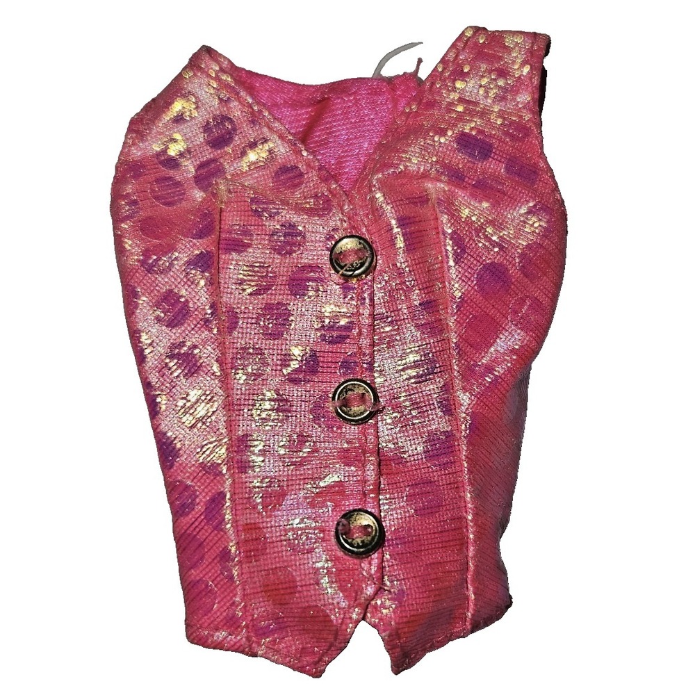 VINTAGE BARBIE NEON PINK CUT N' STYLE VEST